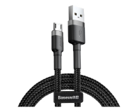 BASEUS USB-microUSB Cafule 1M czarno-szary - 691503 - zdjęcie 1